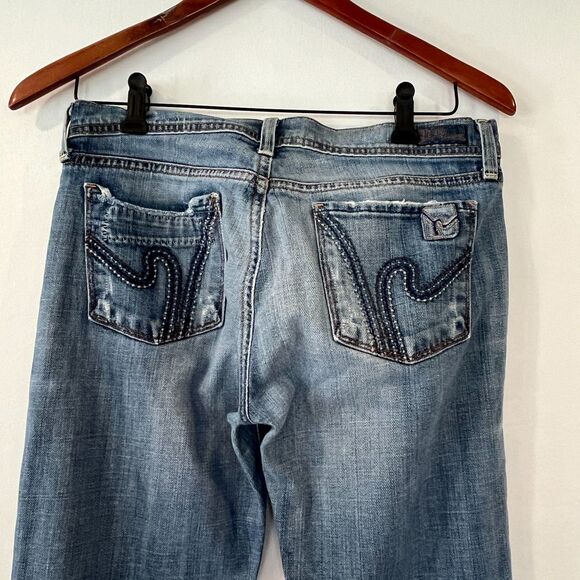 Citizens of Humanity Size 29 Ingrid Stretch Jeans Low Waist Flare - Picture 9 of 9